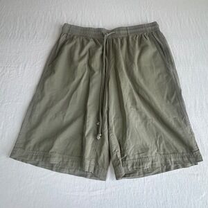 Free People Army Green Drawstring Elastic Waist Casual Cotton Shorts Women Small